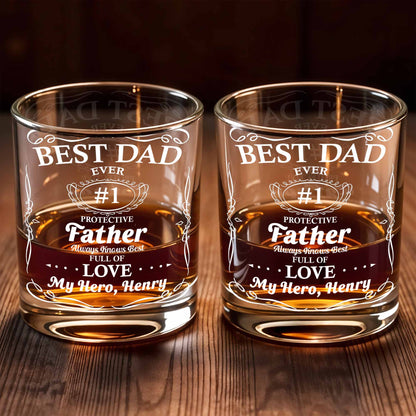 Best Dad Ever Trophy And Heart Design