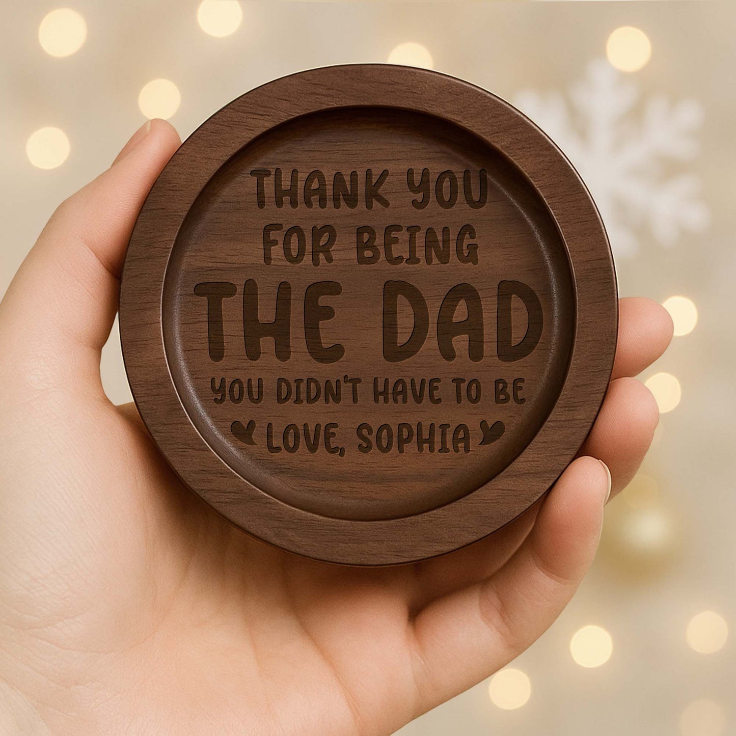 Thank You For Being The Dad You Didn't Have To Be Ring Dish
