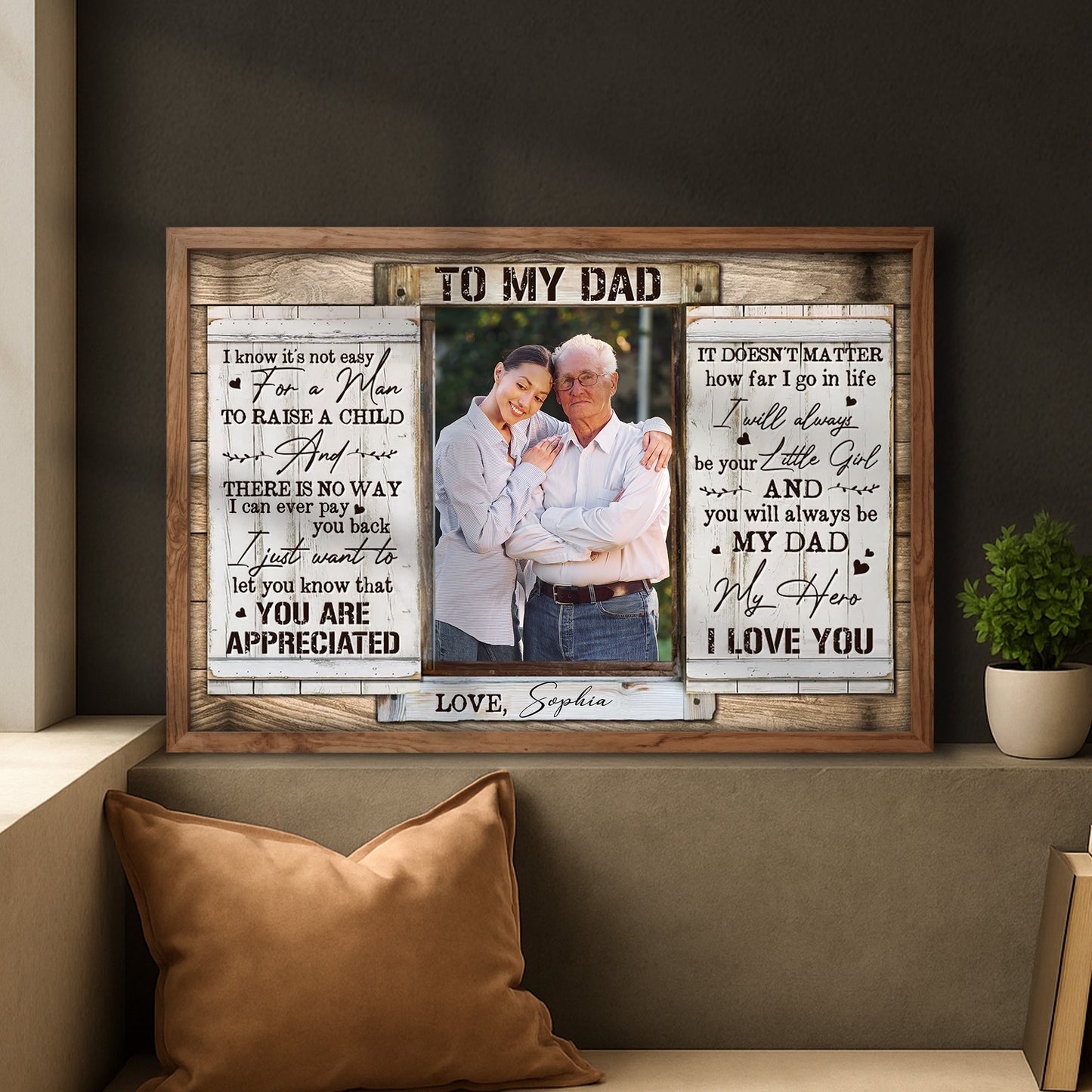 To My Dad, You Are Appreciated, Photo Of Daughter And Father