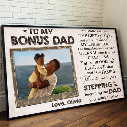 To My Bonus Dad Thank You For Stepping In