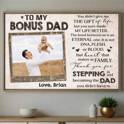 To My Bonus Dad Thank You For Stepping In