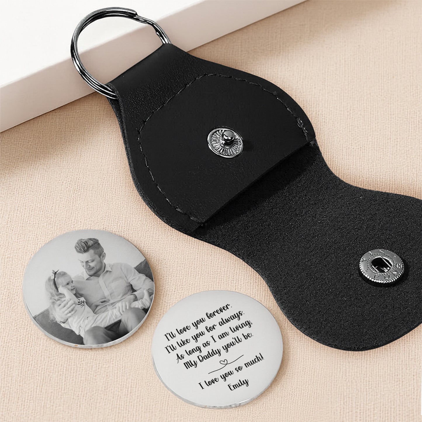 I'll Love You Forever, Keychain With Custom Photo