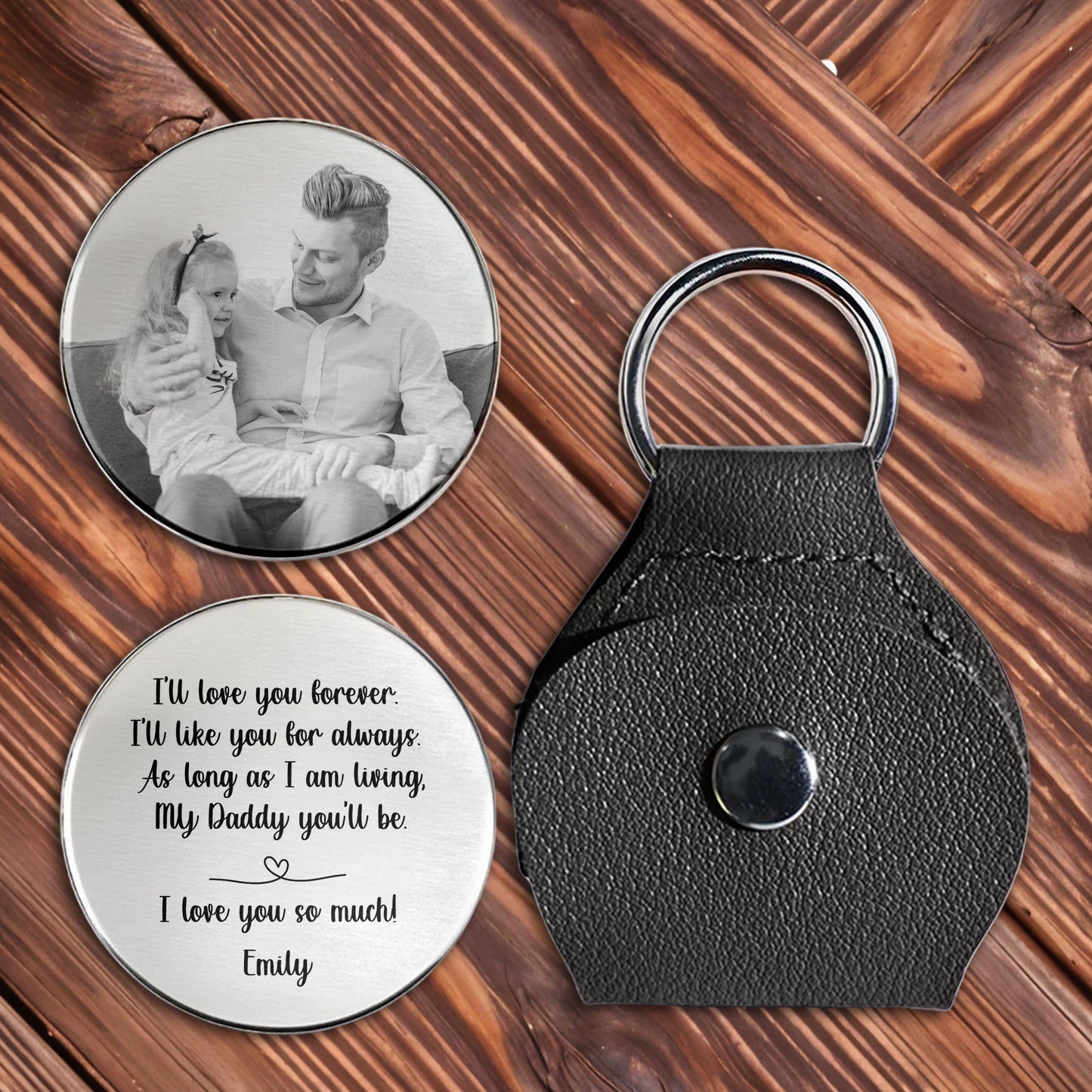 I'll Love You Forever, Keychain With Custom Photo