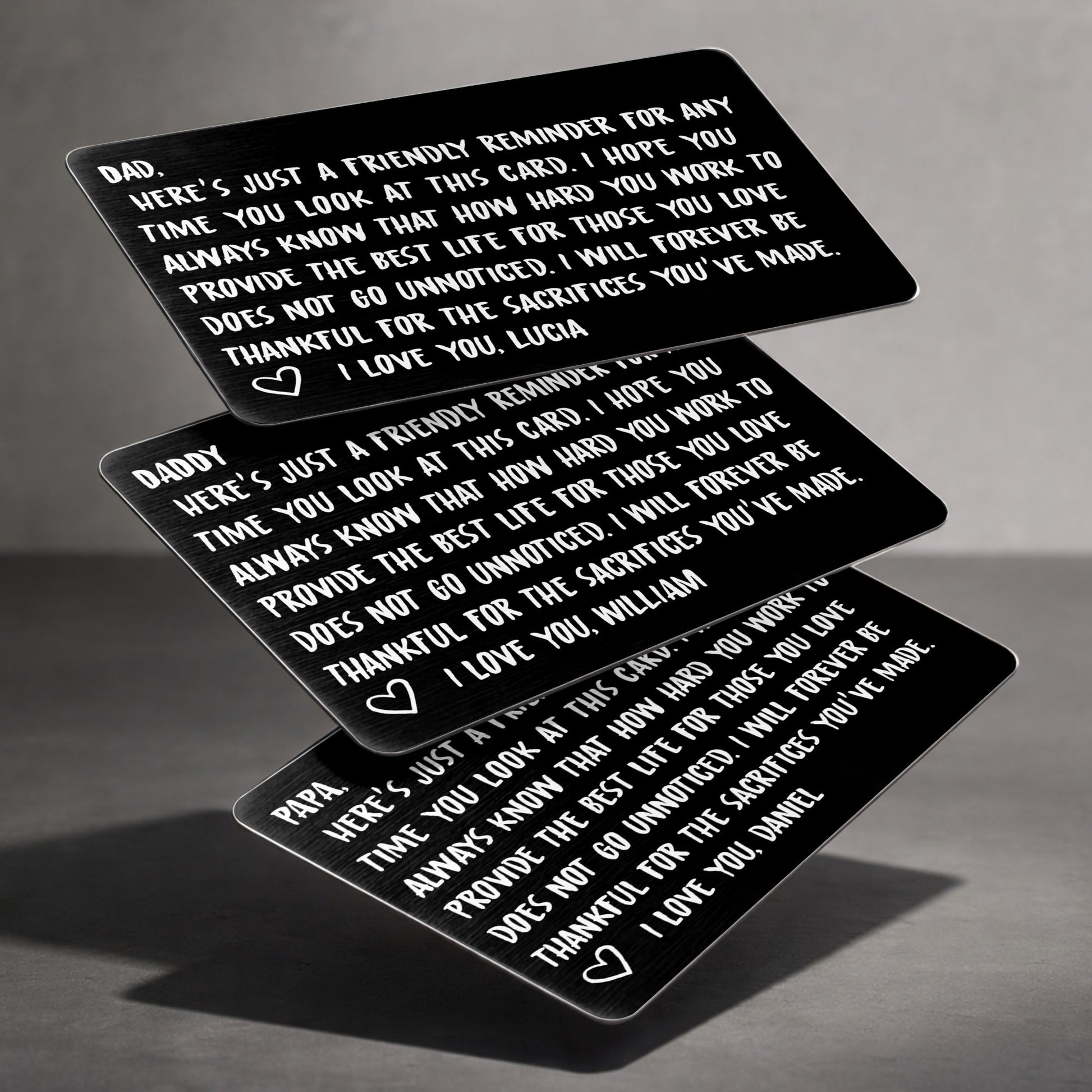 Friendly Reminder For Dad, Expressing Love and Gratitude