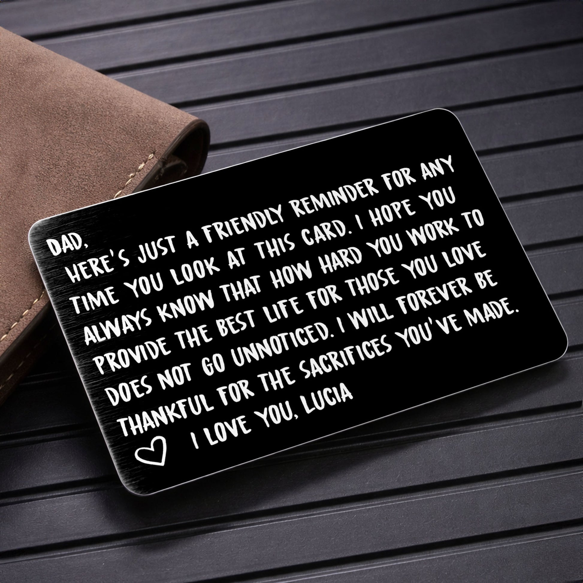 Friendly Reminder For Dad, Expressing Love and Gratitude