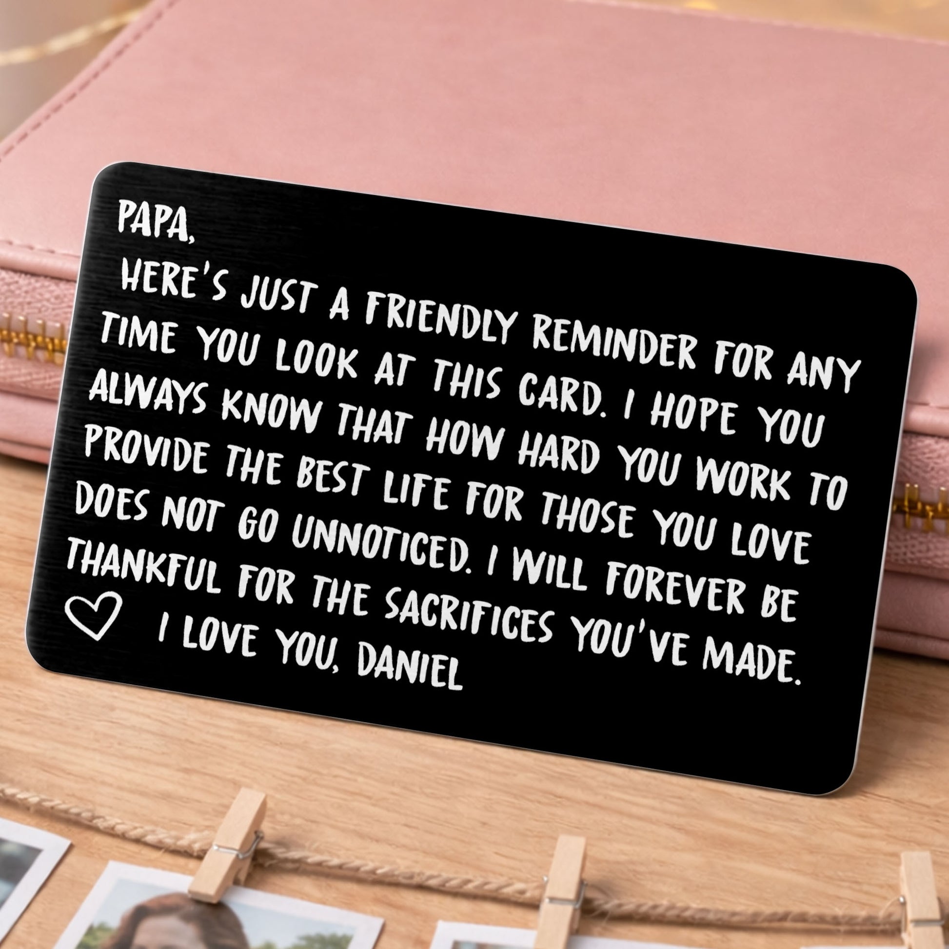 Friendly Reminder For Dad, Expressing Love and Gratitude