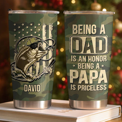 Being A Dad Is An Honor, Being a Papa Is Priceless, Bass, Camouflage