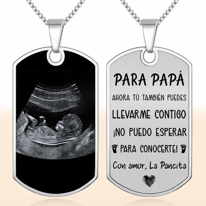 Para Papá, Ahora Tú También, Ultrasound Heart Necklace