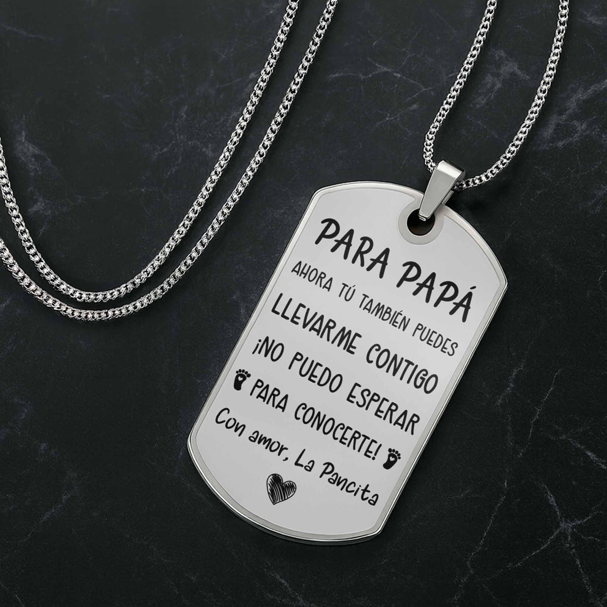 Para Papá, Ahora Tú También, Ultrasound Heart Necklace