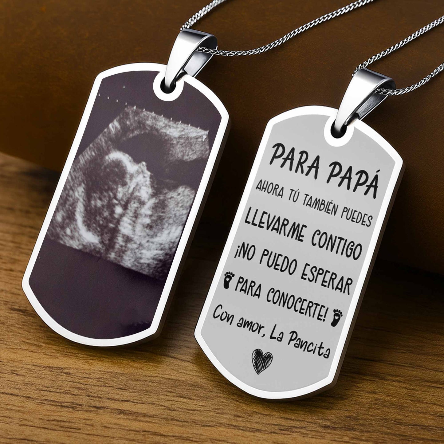 Para Papá, Ahora Tú También, Ultrasound Heart Necklace