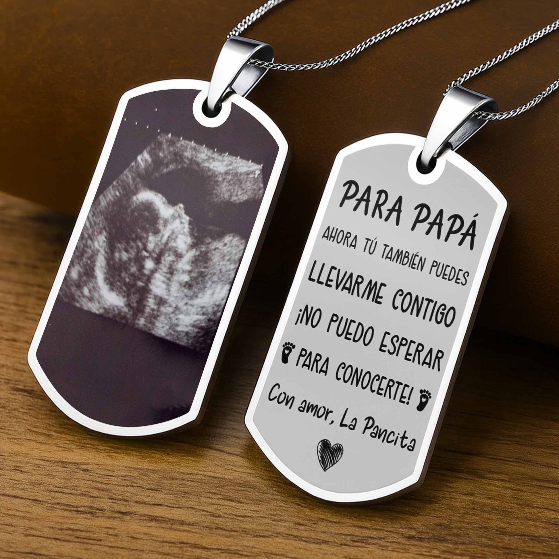 Para Papá, Ahora Tú También, Ultrasound Heart Necklace