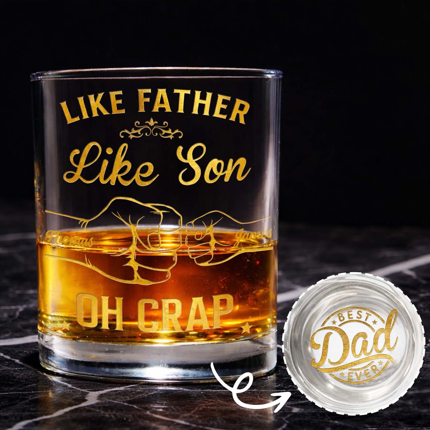 Like Father Like Son Oh Crap Best Dad Ever Fist Bump