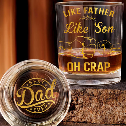 Like Father Like Son Oh Crap Best Dad Ever Fist Bump