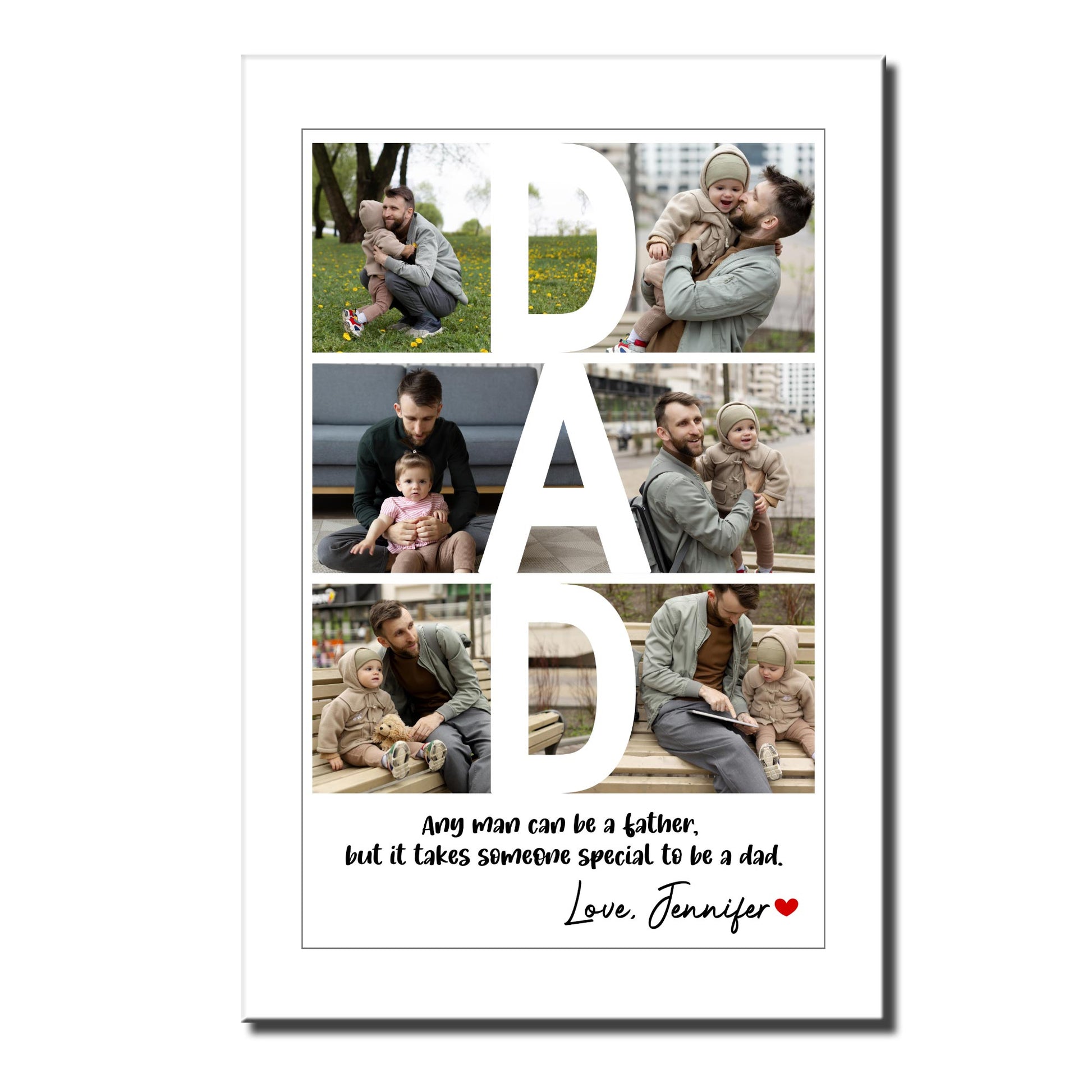 Special Dad, Love From [Custom Name], Family Photos