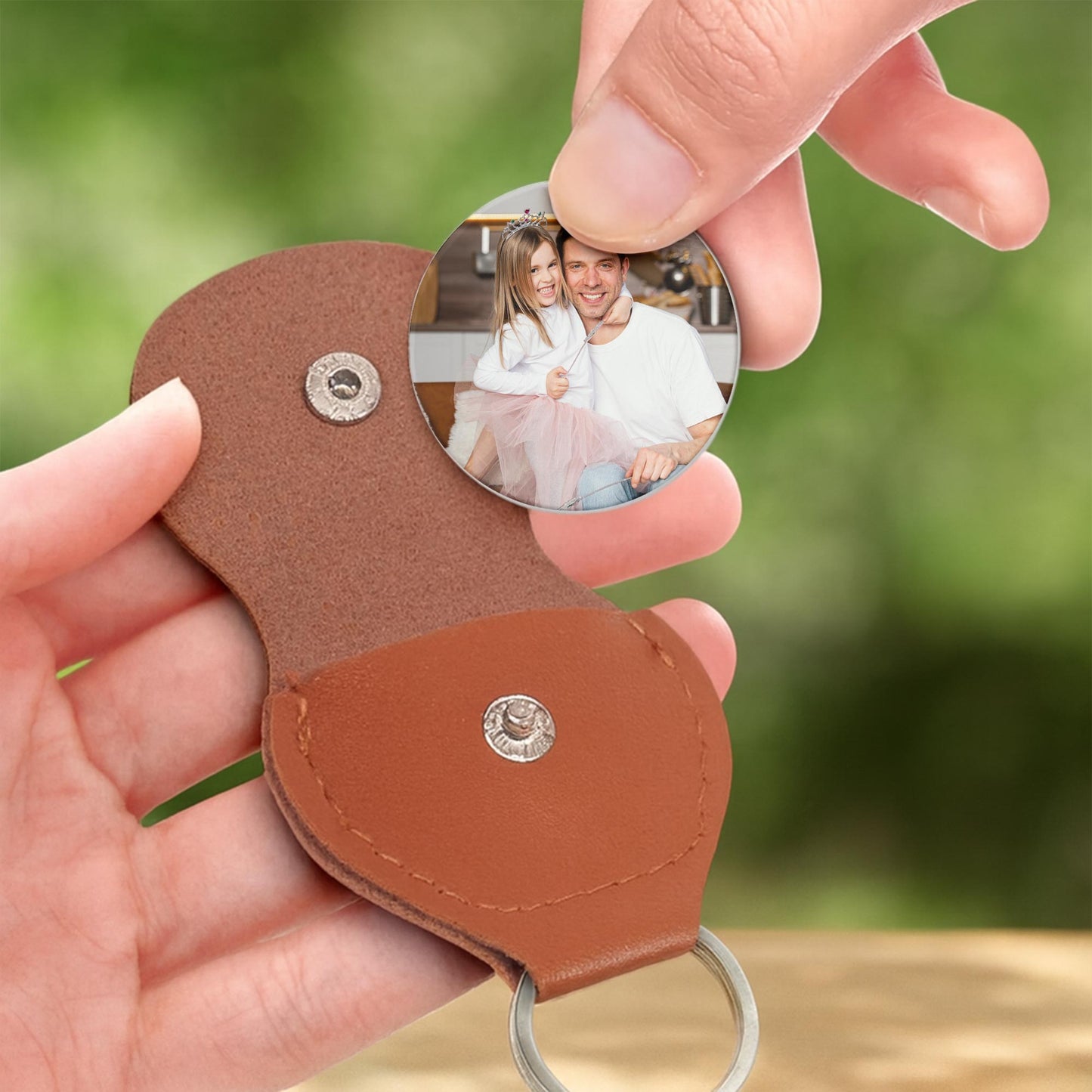 DAD No Matter How Much Time Passes Keychain