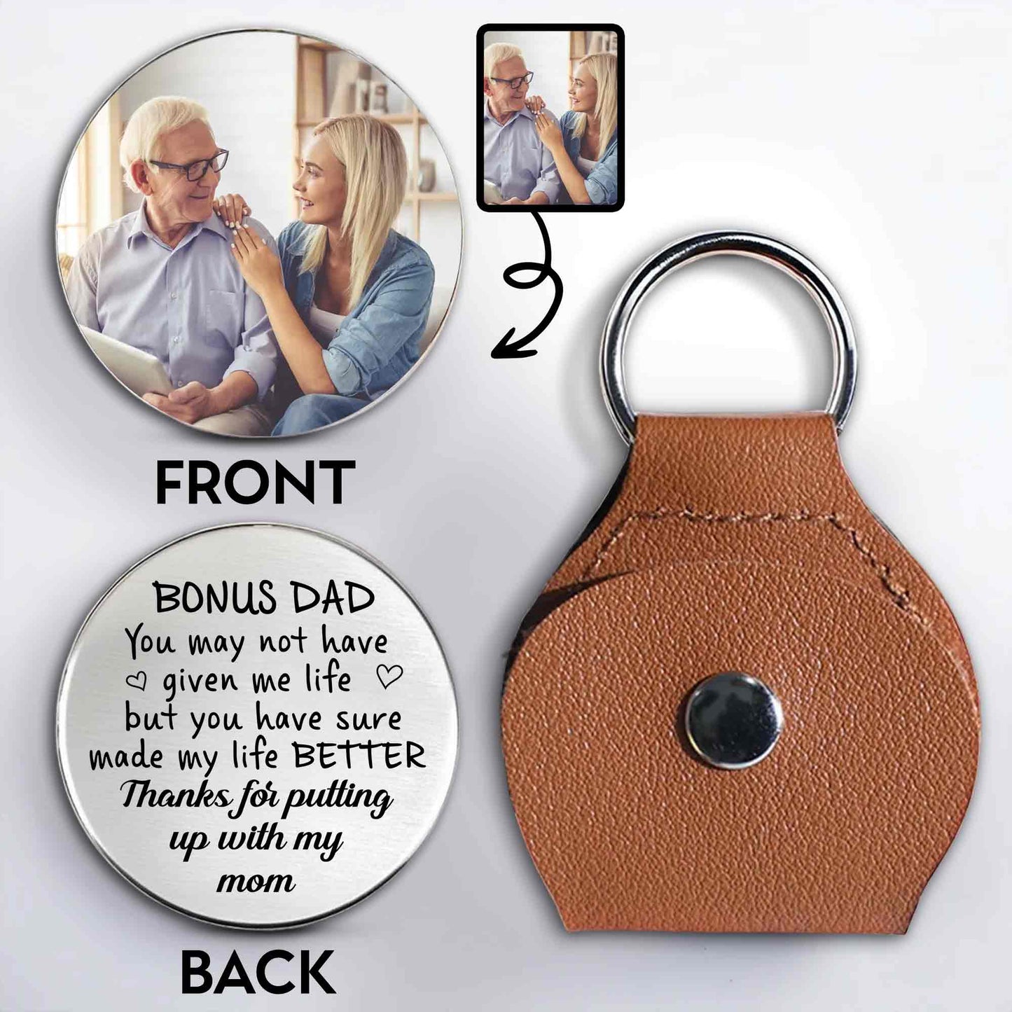 Bonus Dad You May Not Have Given Me Life Custom Photo Heart