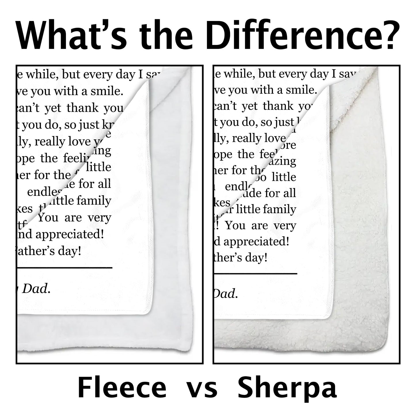 Happy 1st Father’s Day, Dad and Baby Blanket