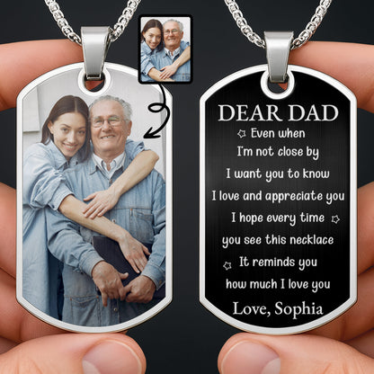 A Loyal Companion And A Bond That Cannot Be Broken Photo Dog Tag - Personalized Custom Dog Tag Necklace - DAD439_DTNECK