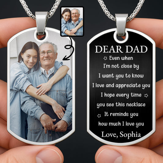 A Loyal Companion And A Bond That Cannot Be Broken Photo Dog Tag - Personalized Custom Dog Tag Necklace - DAD439_DTNECK