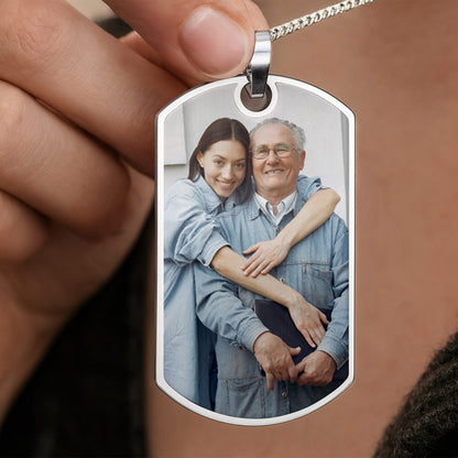 A Loyal Companion And A Bond That Cannot Be Broken Photo Dog Tag - Personalized Custom Dog Tag Necklace - DAD439_DTNECK