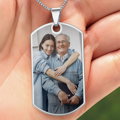 A Loyal Companion And A Bond That Cannot Be Broken Photo Dog Tag - Personalized Custom Dog Tag Necklace - DAD439_DTNECK