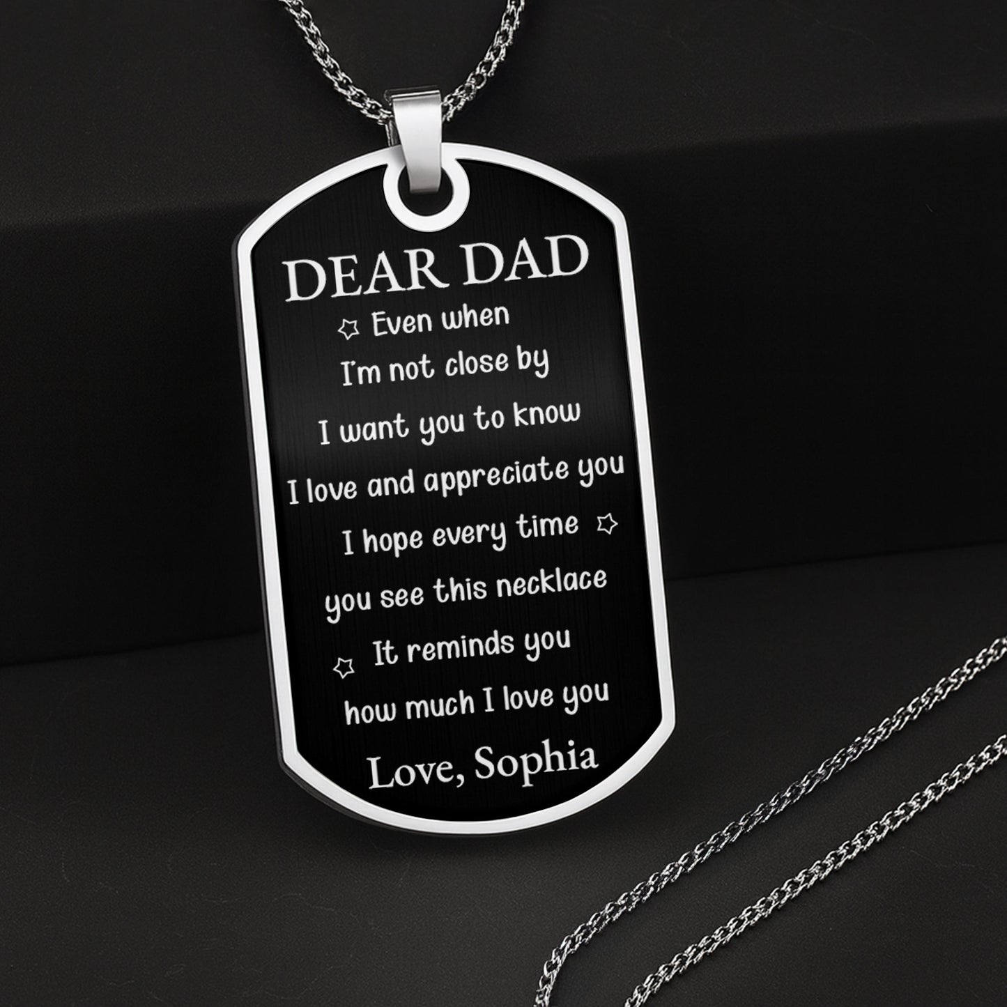 A Loyal Companion And A Bond That Cannot Be Broken Photo Dog Tag - Personalized Custom Dog Tag Necklace - DAD439_DTNECK