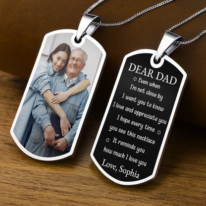 A Loyal Companion And A Bond That Cannot Be Broken Photo Dog Tag - Personalized Custom Dog Tag Necklace - DAD439_DTNECK