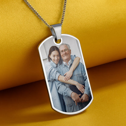 A Loyal Companion And A Bond That Cannot Be Broken Photo Dog Tag - Personalized Custom Dog Tag Necklace - DAD439_DTNECK