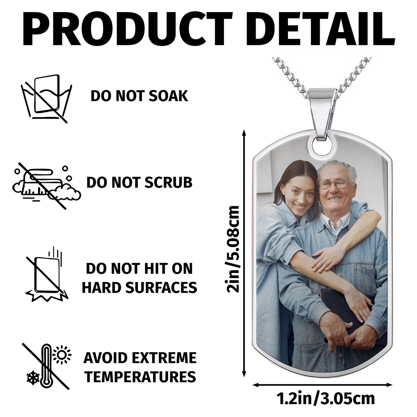 A Loyal Companion And A Bond That Cannot Be Broken Photo Dog Tag - Personalized Custom Dog Tag Necklace - DAD439_DTNECK