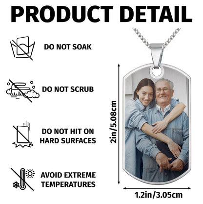 A Loyal Companion And A Bond That Cannot Be Broken Photo Dog Tag - Personalized Custom Dog Tag Necklace - DAD439_DTNECK