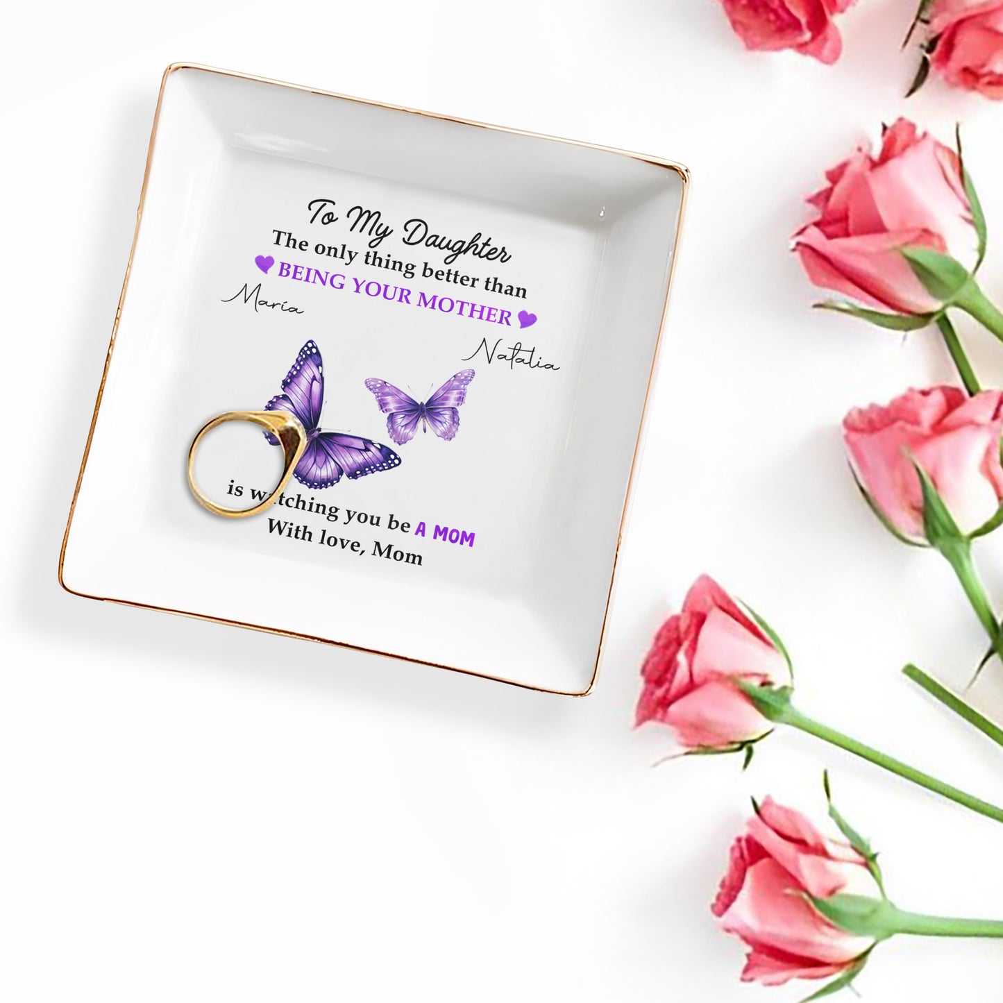 The Only Thing Better Than Being Your Mother - Personalized Custom Jewelry Dish - DAU002_SCRD