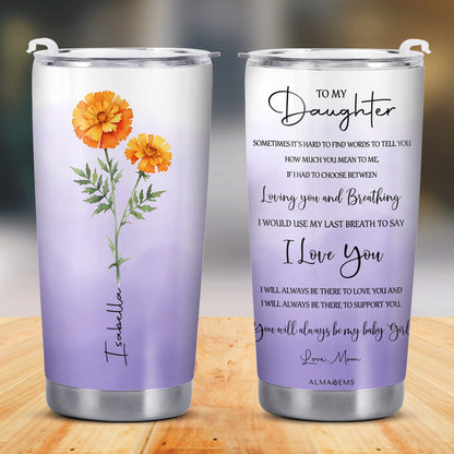 Bloom Where You Are Planted Floral Design - Personalized Custom Stainless Steel Tumbler 20oz 30oz - DAU003_TB