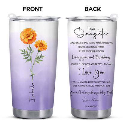 Bloom Where You Are Planted Floral Design - Personalized Custom Stainless Steel Tumbler 20oz 30oz - DAU003_TB