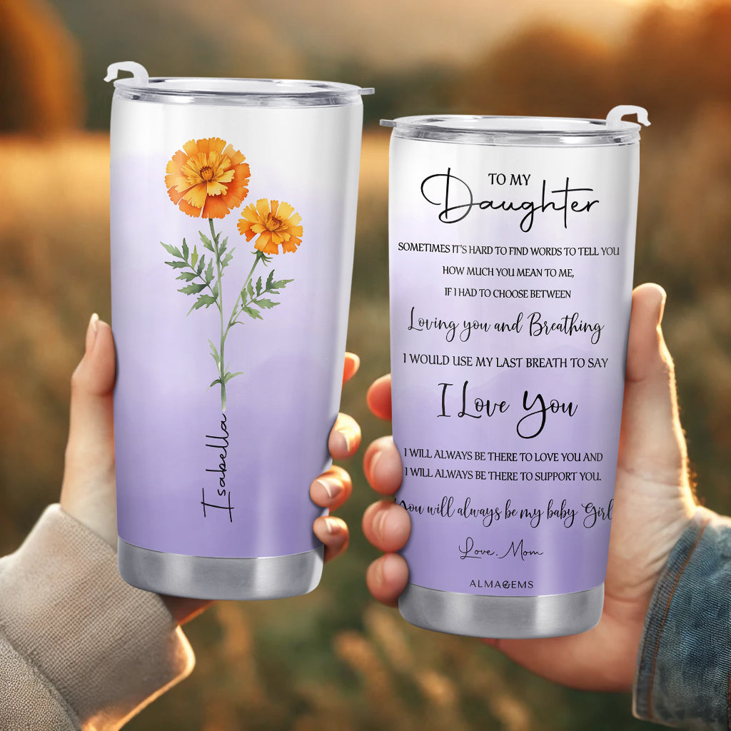 Bloom Where You Are Planted Floral Design - Personalized Custom Stainless Steel Tumbler 20oz 30oz - DAU003_TB