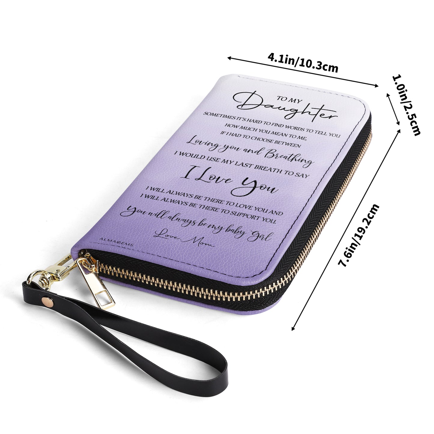 Last Breath To Say I Love You - Personalized Custom Women Leather Wallet - DAU003_WW