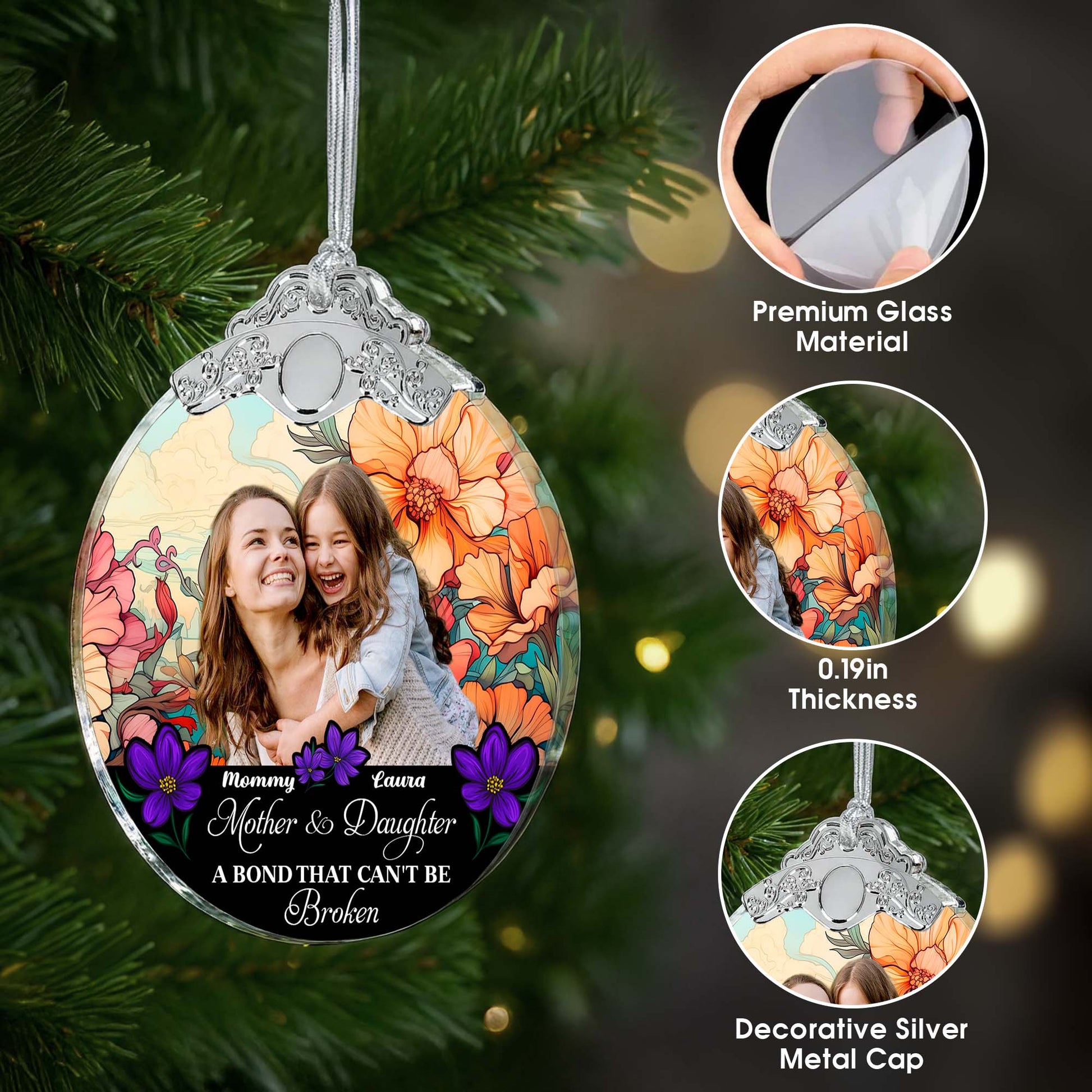 Mother & Daughter Bond with Flowers