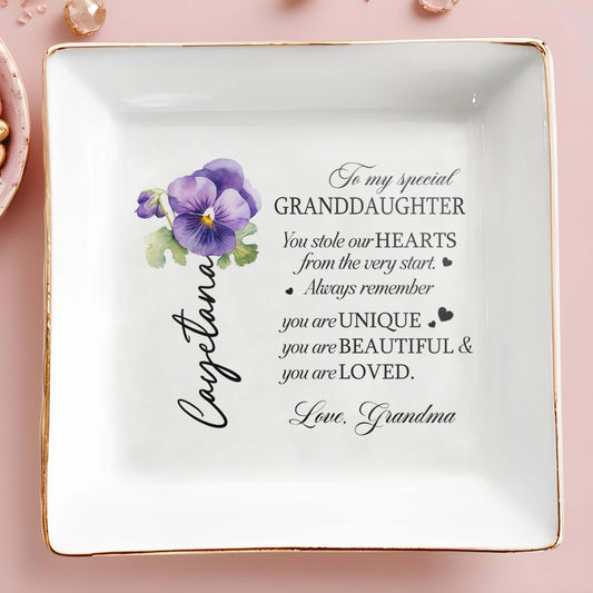 To My Special Granddaughter Unique and Loved