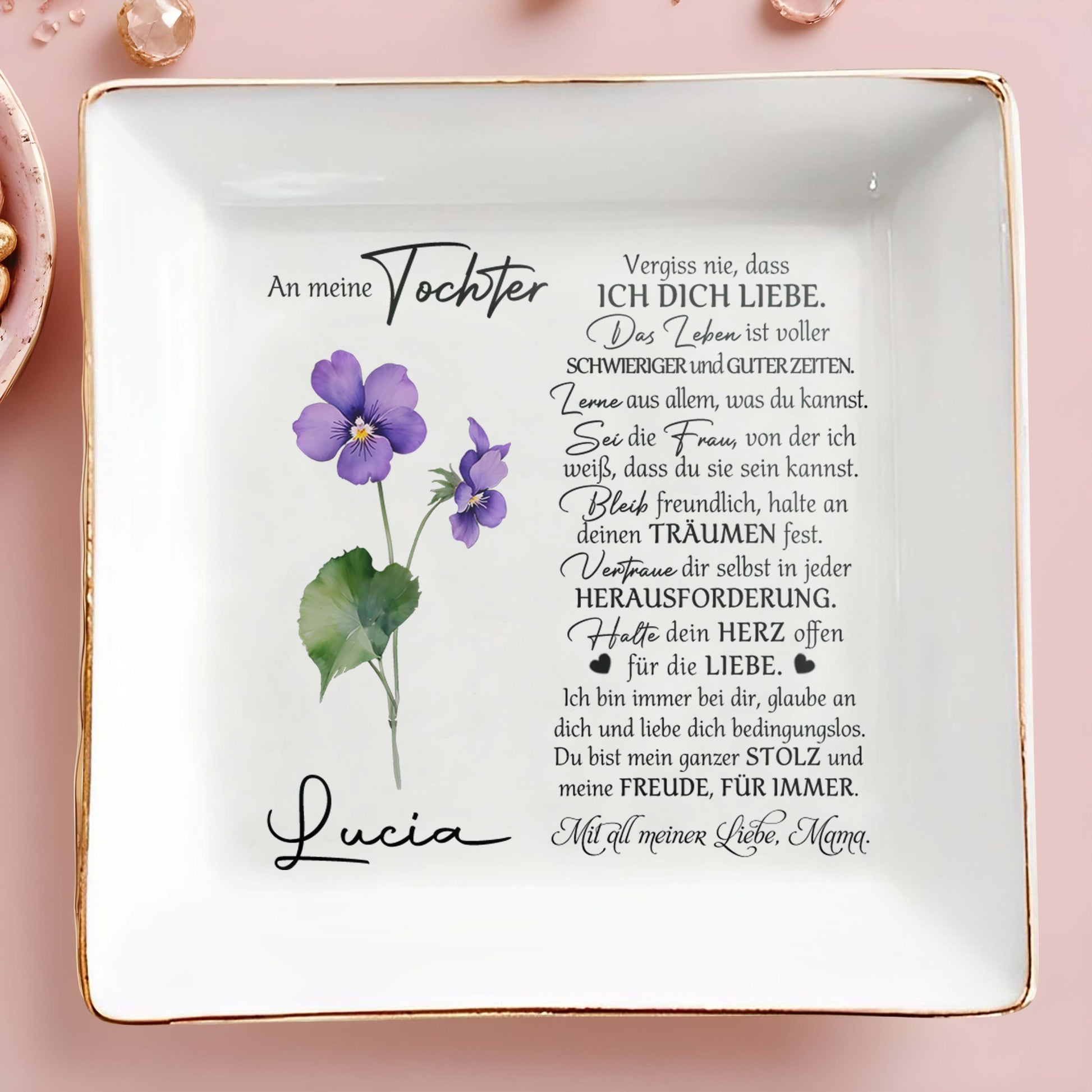 Create Your Own Special Message Jewelry Dish