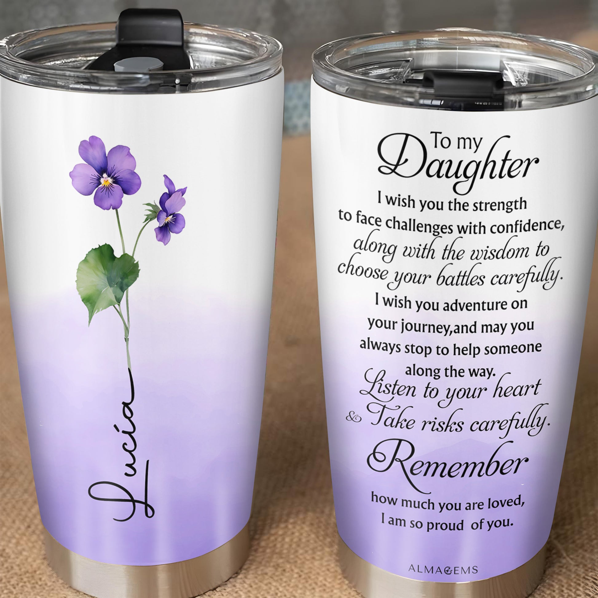 Let Your Dreams Blossom Like Flowers Tumbler