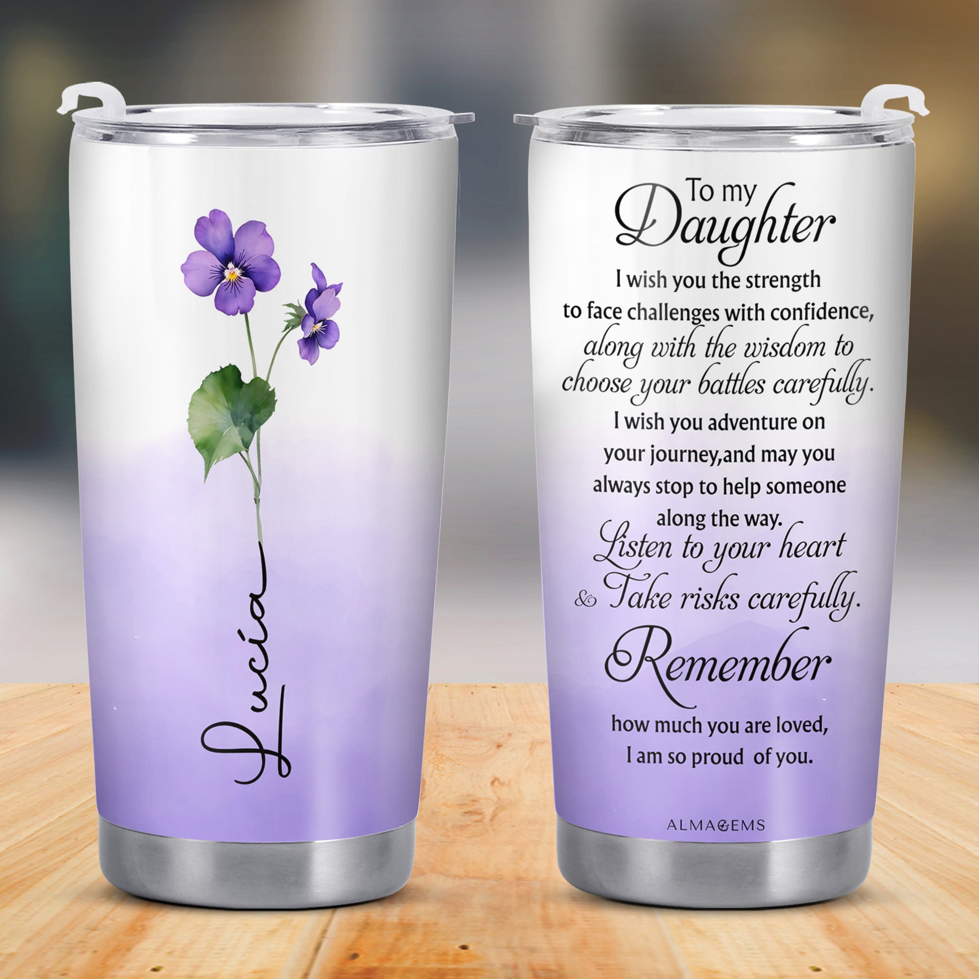 Let Your Dreams Blossom Like Flowers Tumbler