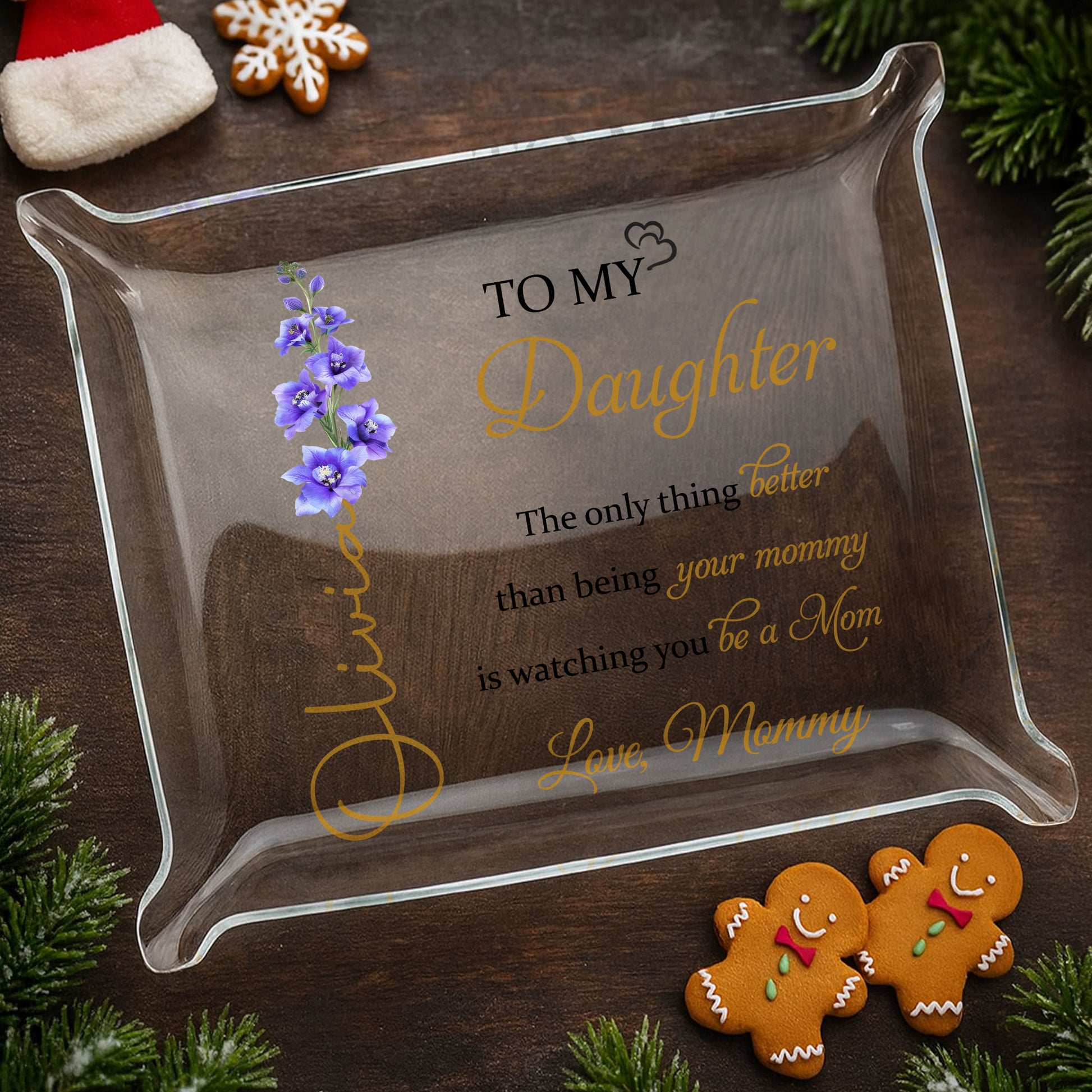 To My Daughter, Love From Mom, Beautiful Floral Design