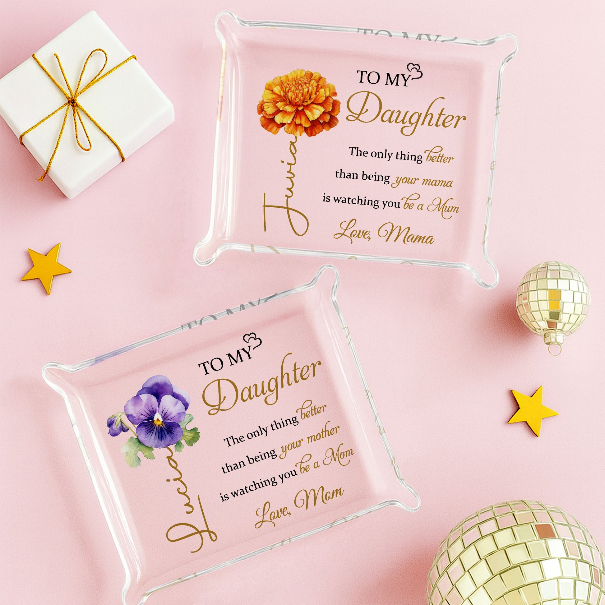 To My Daughter, Love From Mom, Beautiful Floral Design