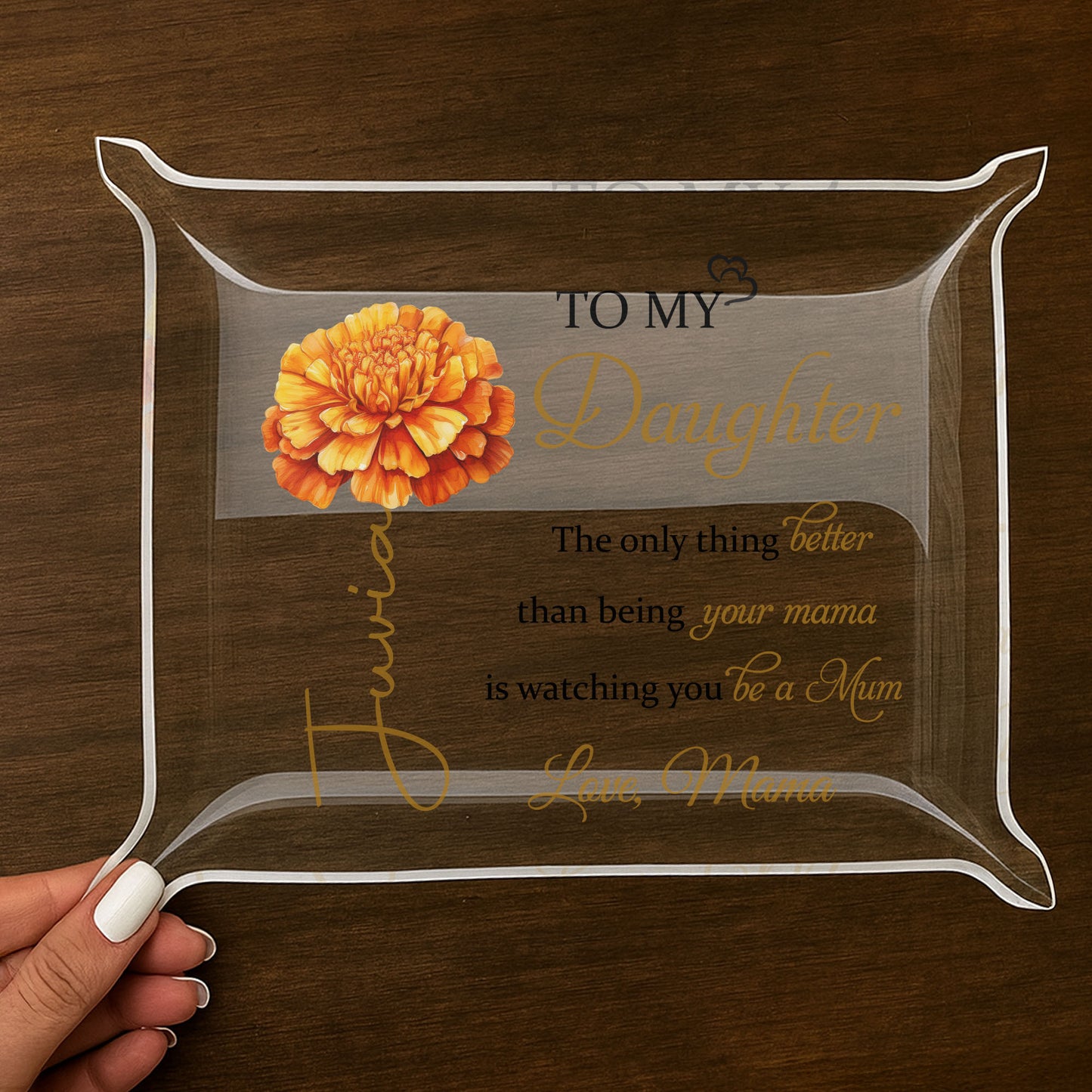 To My Daughter, Love From Mom, Beautiful Floral Design