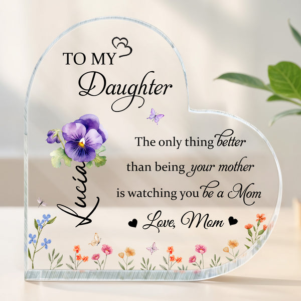 To My Daughter Love From Mom Featuring Flowers And Butterflies