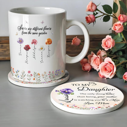 To My Daughter, Love From Mom, Beautiful Floral Design