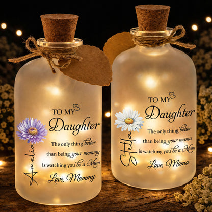 To My Daughter, Love From Mom, Pansy Flower Design