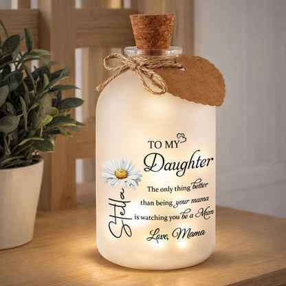 To My Daughter, Love From Mom, Pansy Flower Design