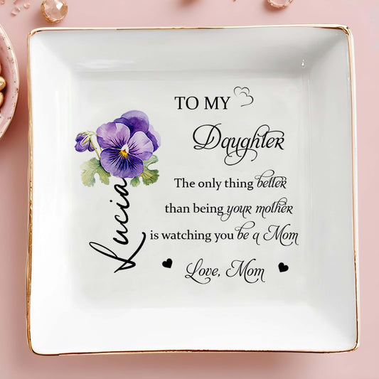 To My Daughter, Watching You Be A Mom, Pansy Flower Design