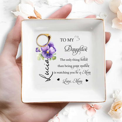 To My Daughter, Watching You Be A Mom, Pansy Flower Design