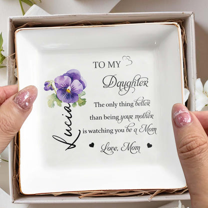 To My Daughter, Watching You Be A Mom, Pansy Flower Design